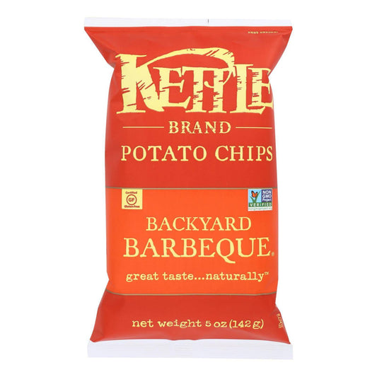 Kettle Brand Potato Chips - Backyard Barbeque - Case Of 15 - 5 Oz. | OnlyNaturals.us