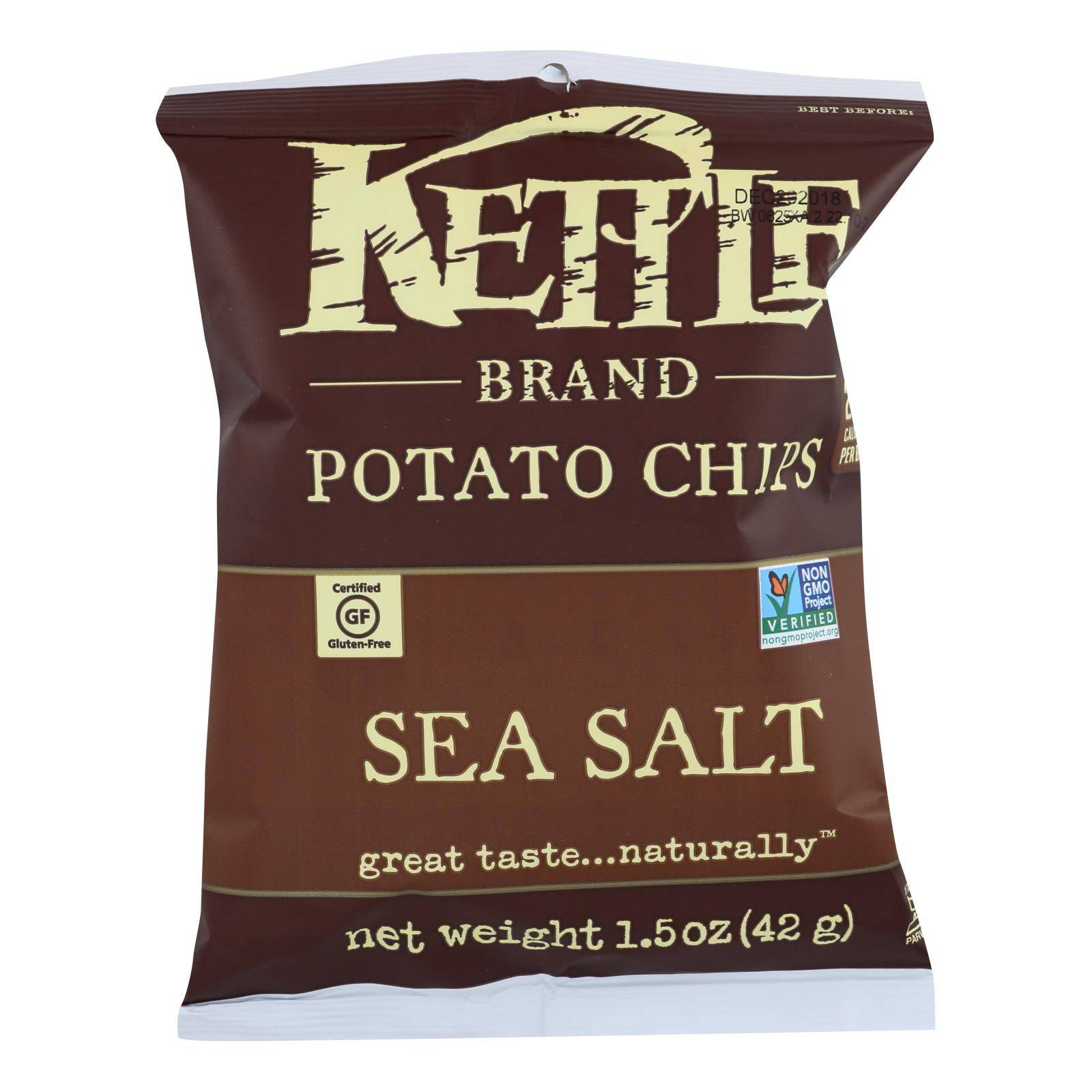 Buy Kettle Brand Potato Chips - Sea Salt - 1.5 Oz - Case Of 24  at OnlyNaturals.us