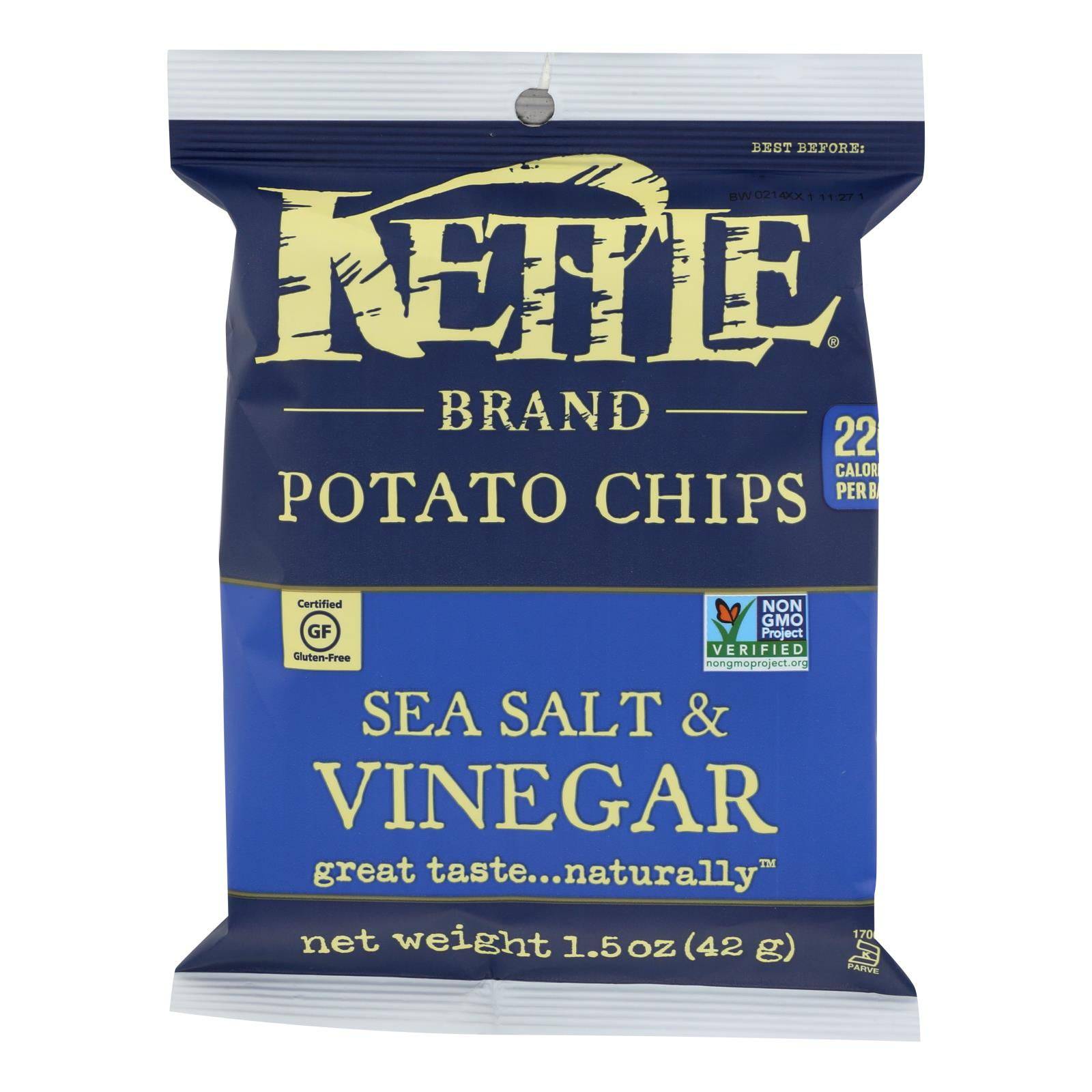 Buy Kettle Brand Potato Chips - Sea Salt And Vinegar - 1.5 Oz - Case Of 24  at OnlyNaturals.us