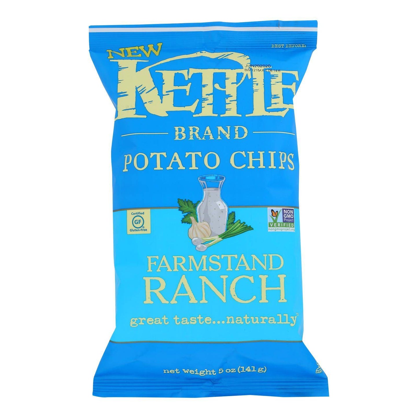 Kettle Brand - Chips Farmstand Ranch - Case Of 15 - 5 Oz | OnlyNaturals.us