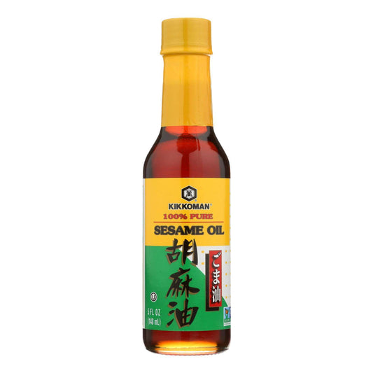 Kikkoman Sesame Oil - Case Of 12 - 5 Fl Oz. | OnlyNaturals.us