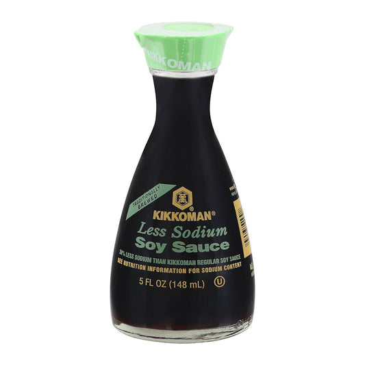 Buy Kikkoman Soy Sauce - Less Sodium - Case Of 12 - 5 Oz.  at OnlyNaturals.us