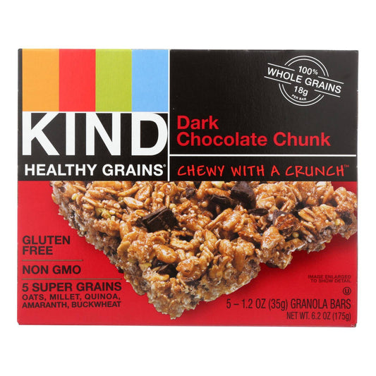 Kind Bar - Granola - Healthy Grains - Dark Chocolate Chunk - 5-1.2 Oz - Case Of 8 | OnlyNaturals.us