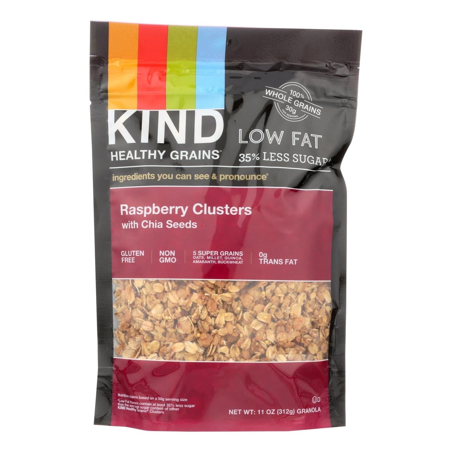 Kind Clusters - Granola - Healthy Grains - Raspberry With Chia Seeds - 11 Oz - Case Of 6 | OnlyNaturals.us