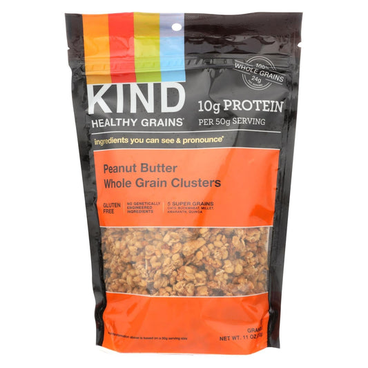 Kind Healthy Grains Peanut Butter Whole Grain Clusters - 11 Oz - Case Of 6 | OnlyNaturals.us