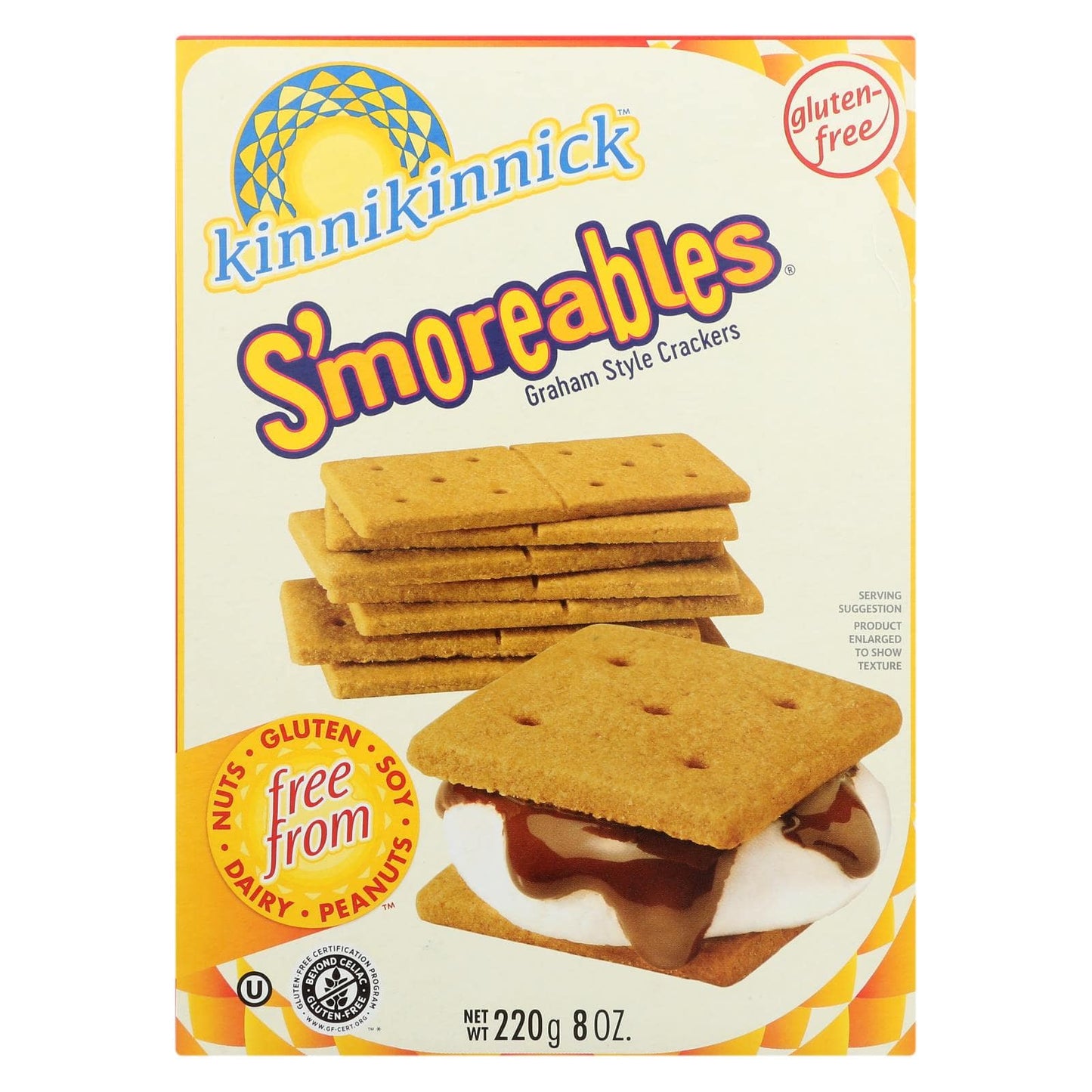 Buy Kinnikinnick Graham Style Crackers - Case Of 6 - 8 Oz.  at OnlyNaturals.us