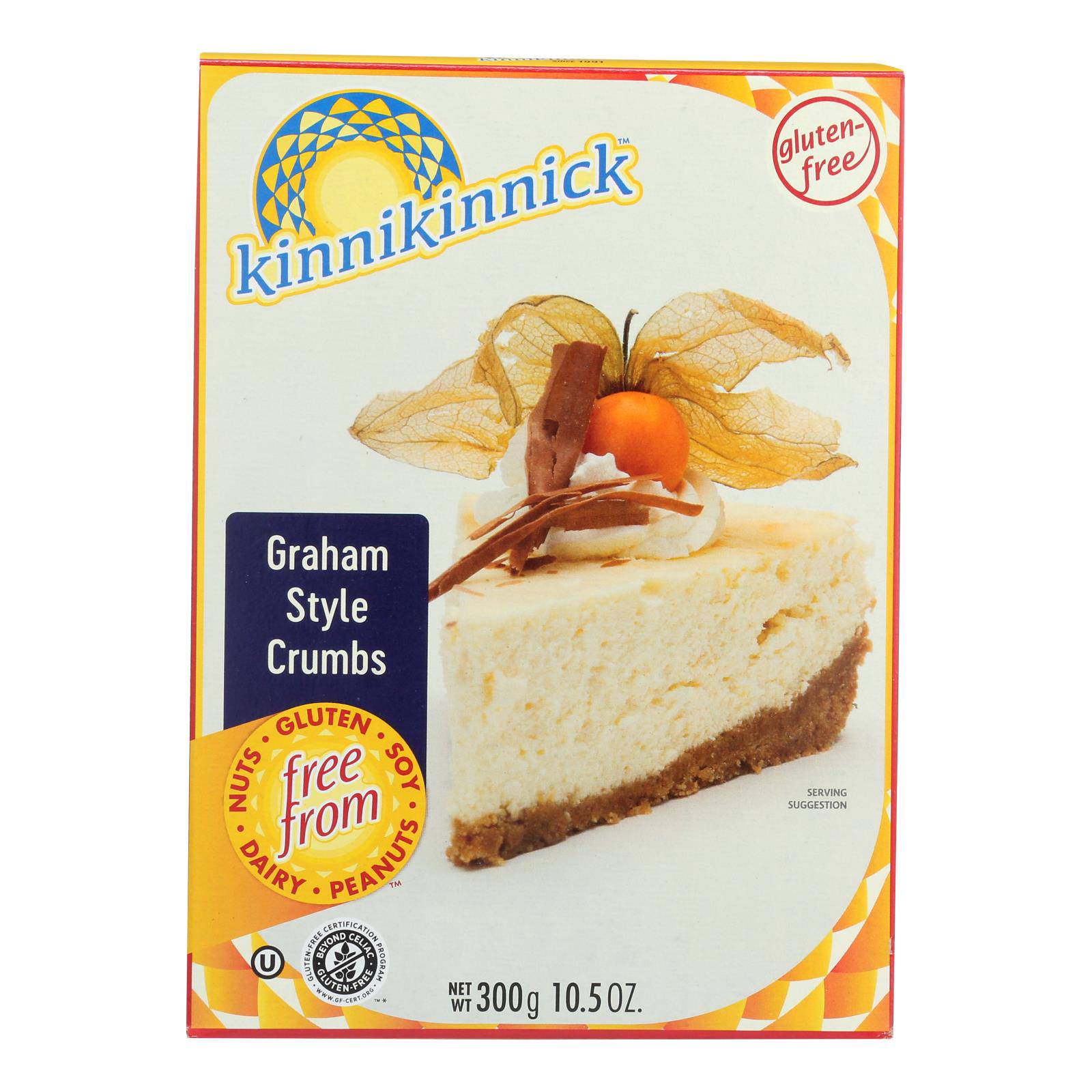 Kinnikinnick Graham Style Crumbs - Case Of 6 - 10.5 Oz. | OnlyNaturals.us