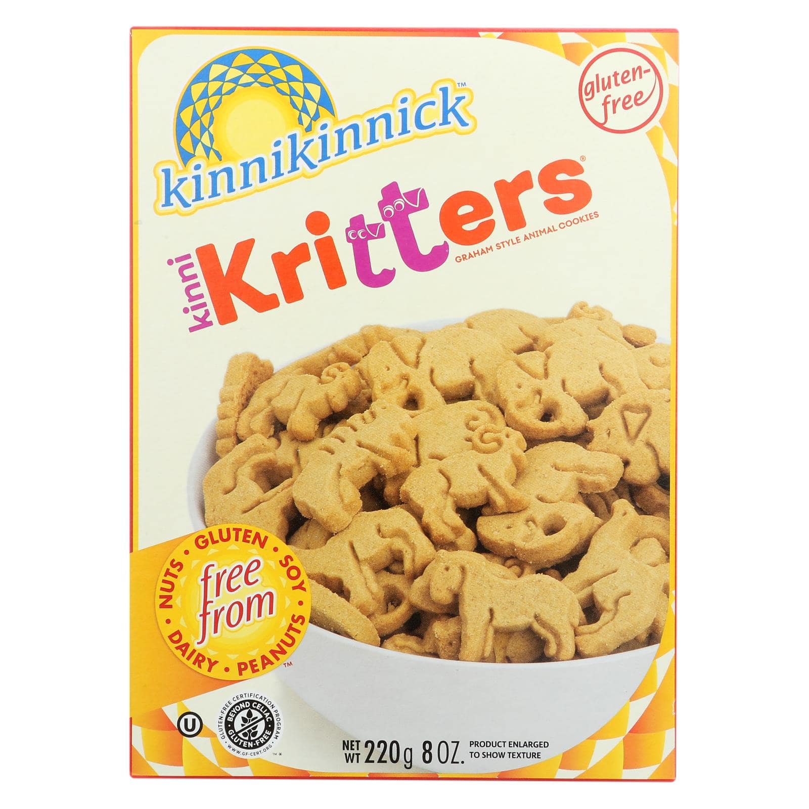 Kinnikinnick Kinnikritter Animal Cookies - Case Of 6 - 8 Oz. | OnlyNaturals.us