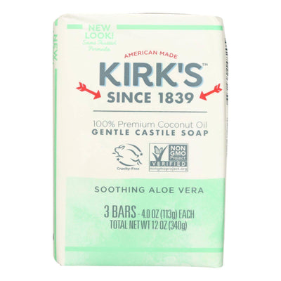 Buy Kirks Natural Bar Soap - Coco Castile - Aloe Vera - 3 Pack - 3-4 Oz - 1 Each  at OnlyNaturals.us