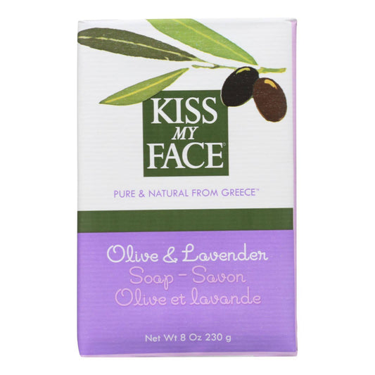 Kiss My Face Bar Soap Olive And Lavender - 8 Oz | OnlyNaturals.us