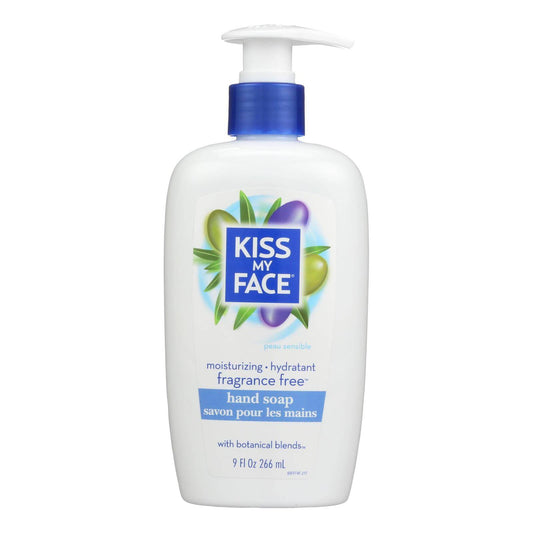 Kiss My Face Moisture Soap Fragrance Free - 9 Fl Oz | OnlyNaturals.us