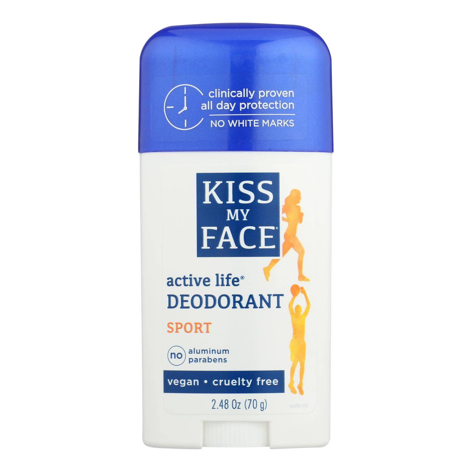 Kiss My Face Deodorant Active Life Sport Aluminum Free - 2.48 Oz | OnlyNaturals.us