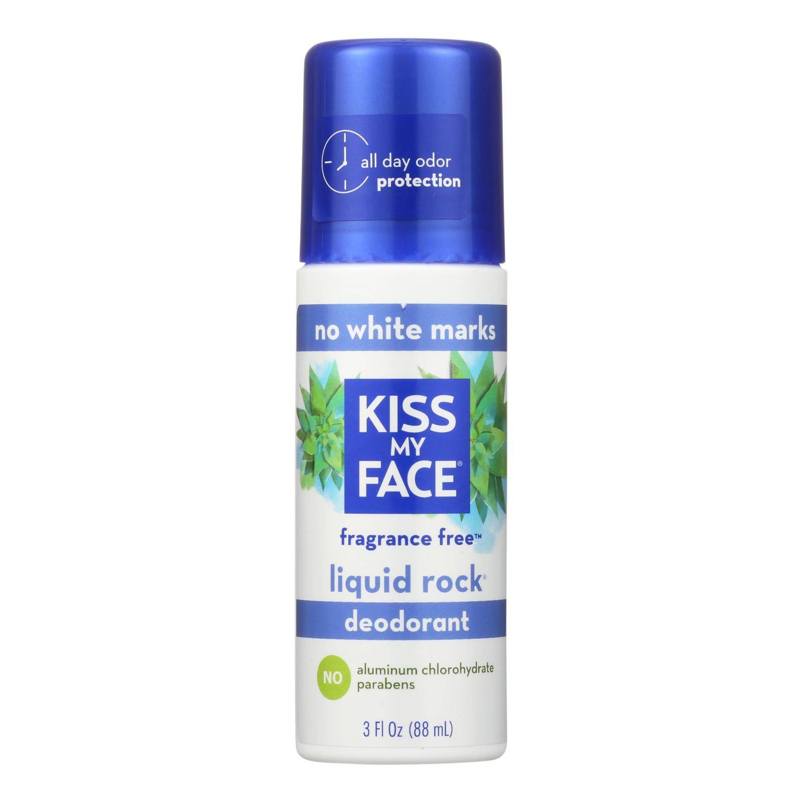 Buy Kiss My Face Deodorant Liquid Rock Roll-on Fragrance Free - 3 Fl Oz  at OnlyNaturals.us