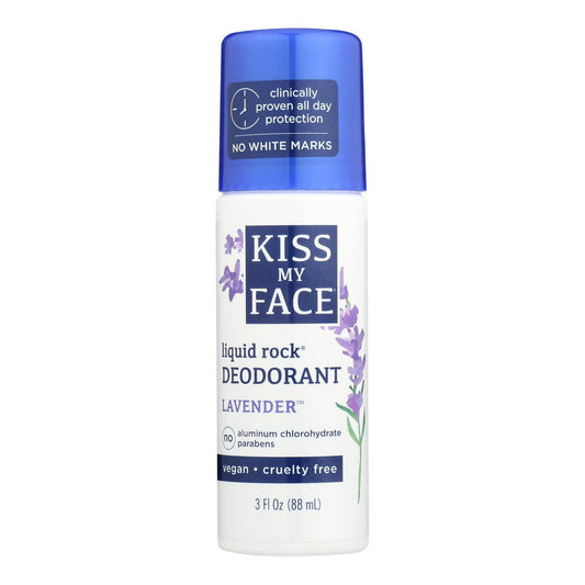 Buy Kiss My Face Deodorant Liquid Rock Roll-on Lavender - 3 Fl Oz  at OnlyNaturals.us
