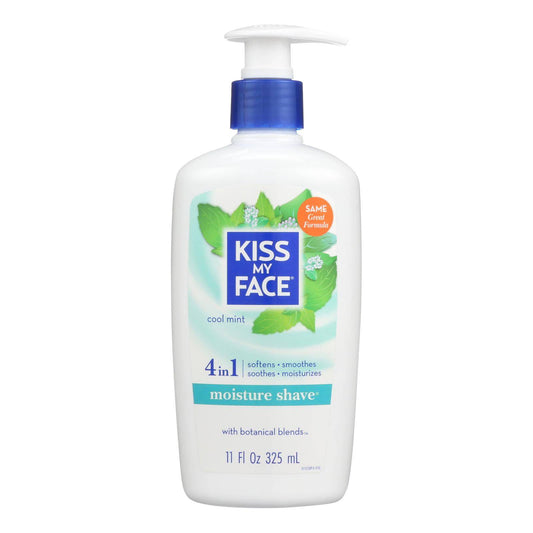 Kiss My Face Moisture Shave Cool Mint - 11 Fl Oz | OnlyNaturals.us