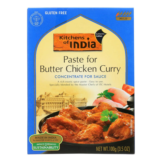 Kitchen Of India Paste - Butter Chicken Curry - 3.5 Oz - Case Of 6 | OnlyNaturals.us