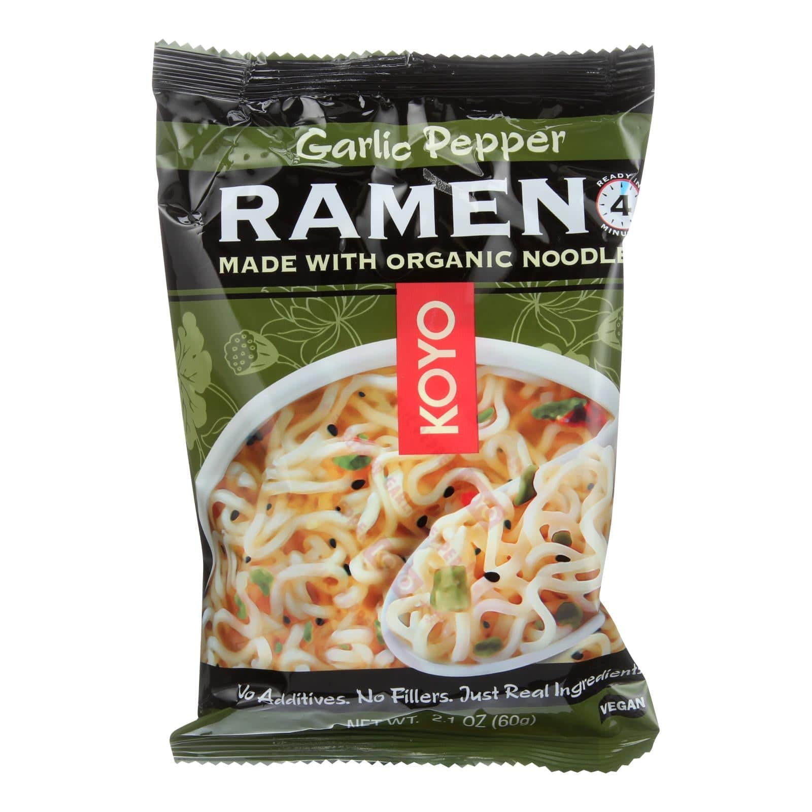 Koyo Garlic Pepper Ramen - Case Of 12 - 2.1 Oz | OnlyNaturals.us