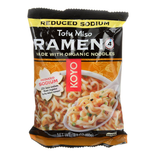 Koyo Tofu Miso Reduced Sodium Ramen - Case Of 12 - 2.1 Oz | OnlyNaturals.us