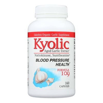Kyolic - Aged Garlic Extract Blood Pressure Health Formula 109 - 160 Capsules | OnlyNaturals.us