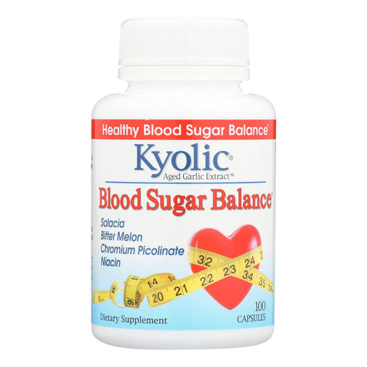 Kyolic - Aged Garlic Extract Blood Sugar Balance - 100 Capsules | OnlyNaturals.us