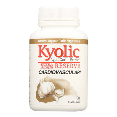Kyolic - Aged Garlic Extract Cardiovascular Extra Strength Reserve - 60 Capsules | OnlyNaturals.us