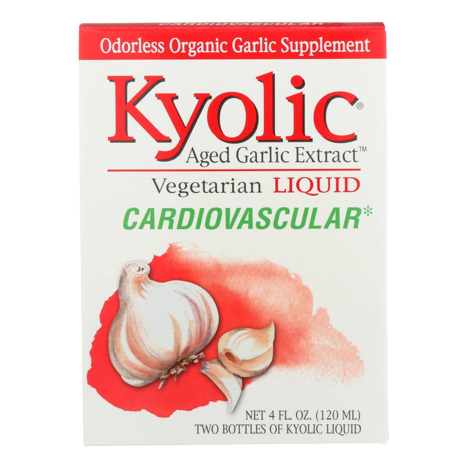 Buy Kyolic - Aged Garlic Extract Cardiovascular Liquid - 4 Fl Oz  at OnlyNaturals.us