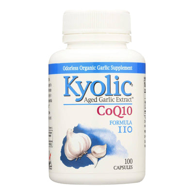 Kyolic - Aged Garlic Extract Coq10 Formula 110 - 100 Capsules | OnlyNaturals.us