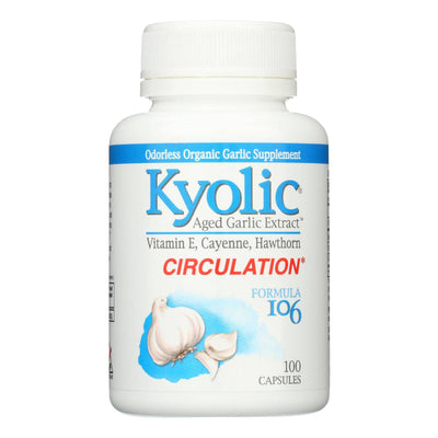 Kyolic - Aged Garlic Extract Healthy Heart Formula 106 - 100 Capsules | OnlyNaturals.us