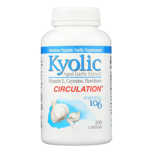 Kyolic - Aged Garlic Extract Healthy Heart Formula 106 - 200 Capsules | OnlyNaturals.us