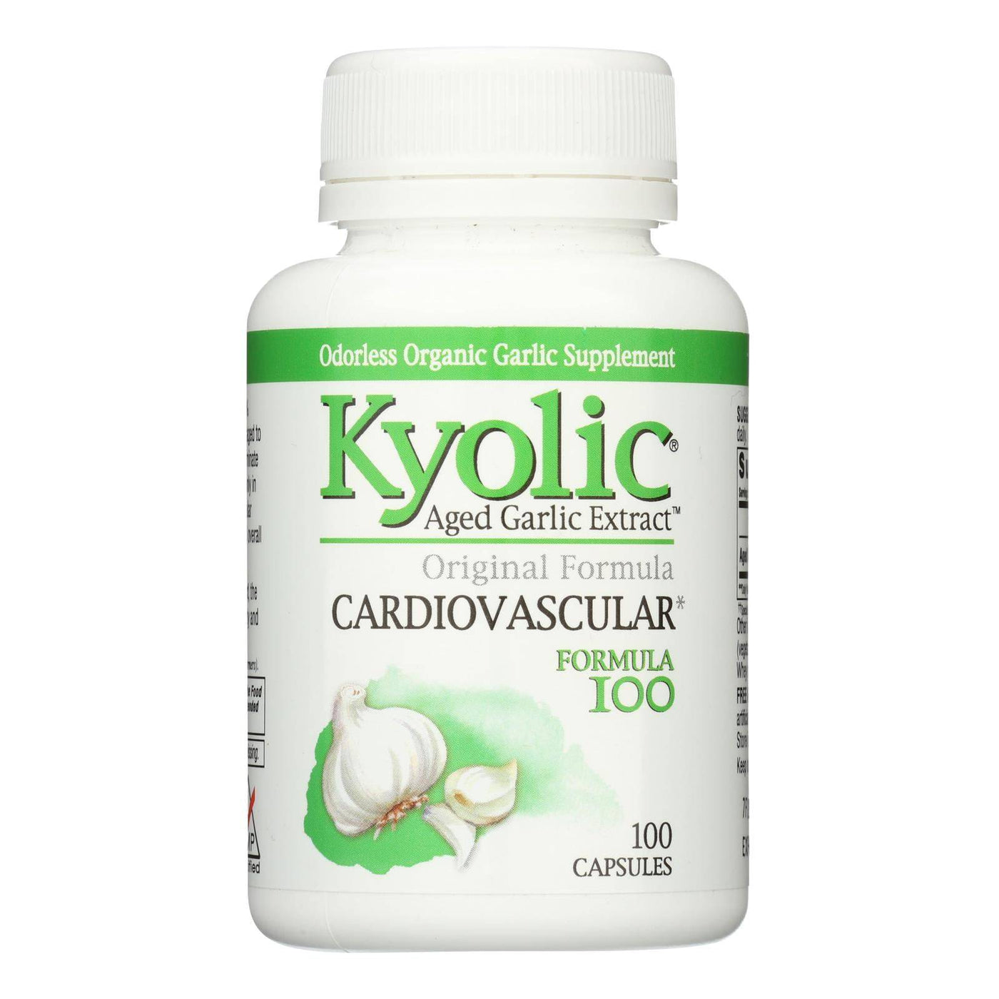 Buy Kyolic - Aged Garlic Extract Hi-po Cardiovascular Original Formula 100 - 100 Capsules  at OnlyNaturals.us