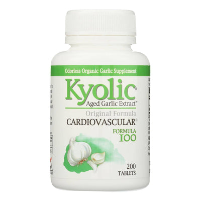 Buy Kyolic - Aged Garlic Extract Hi-po Cardiovascular Original Formula 100 - 200 Tablets  at OnlyNaturals.us