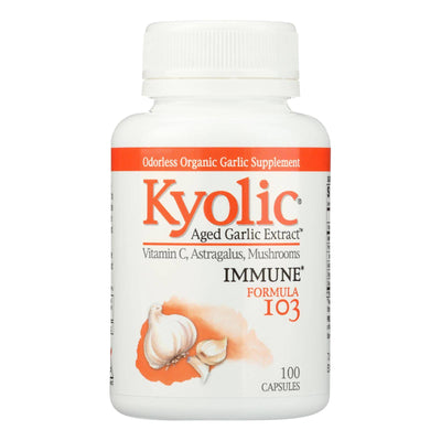 Kyolic - Aged Garlic Extract Immune Formula 103 - 100 Capsules | OnlyNaturals.us