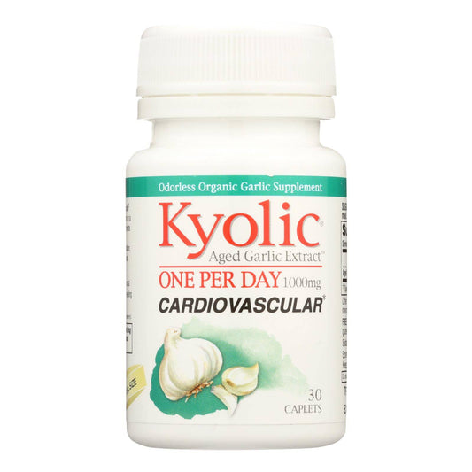 Kyolic - Aged Garlic Extract One Per Day Cardiovascular - 1000 Mg - 30 Caplets | OnlyNaturals.us