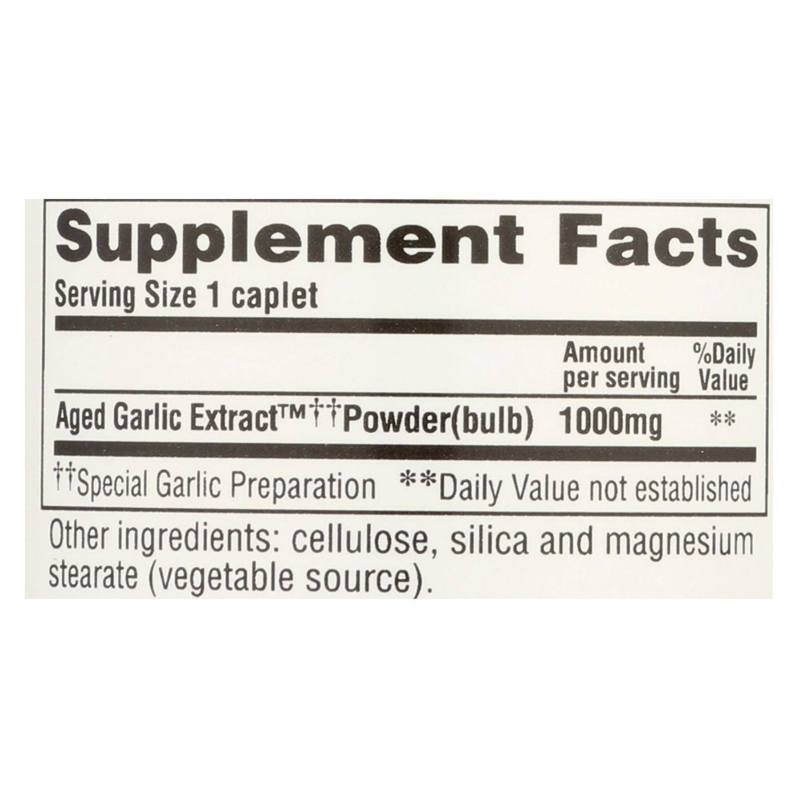 Kyolic - Aged Garlic Extract One Per Day Cardiovascular - 1000 Mg - 30 Caplets | OnlyNaturals.us