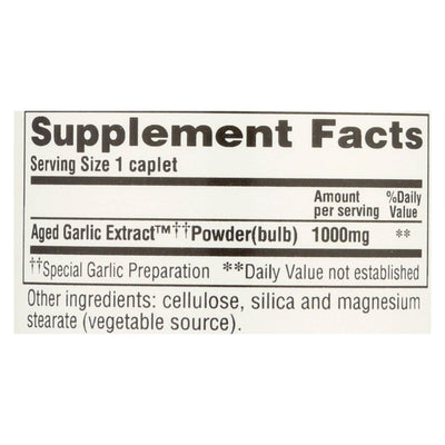 Kyolic - Aged Garlic Extract One Per Day Cardiovascular - 1000 Mg - 30 Caplets | OnlyNaturals.us