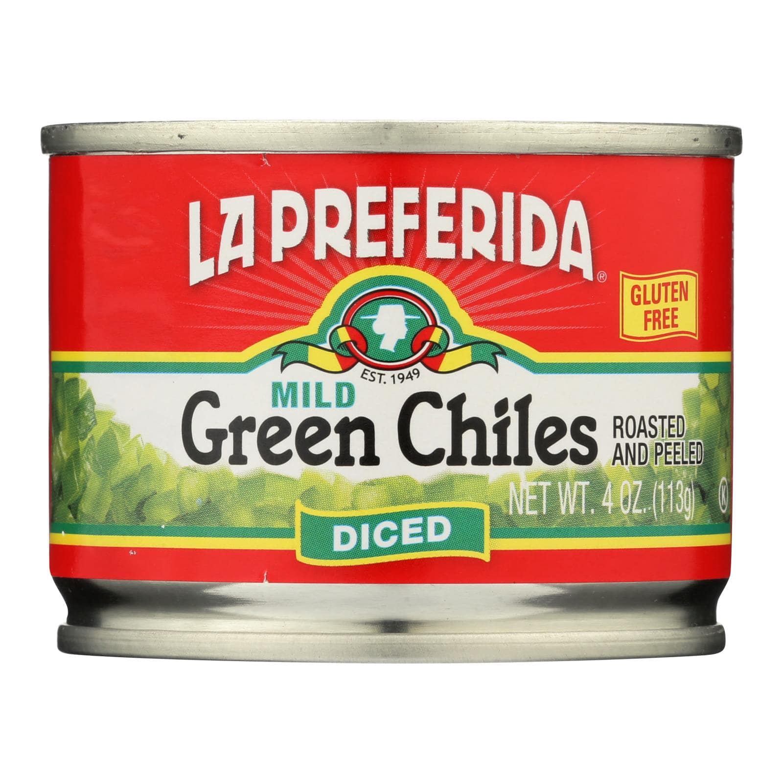 Buy La Preferida Green Chiles - Diced - Case Of 24 - 4 Oz.  at OnlyNaturals.us