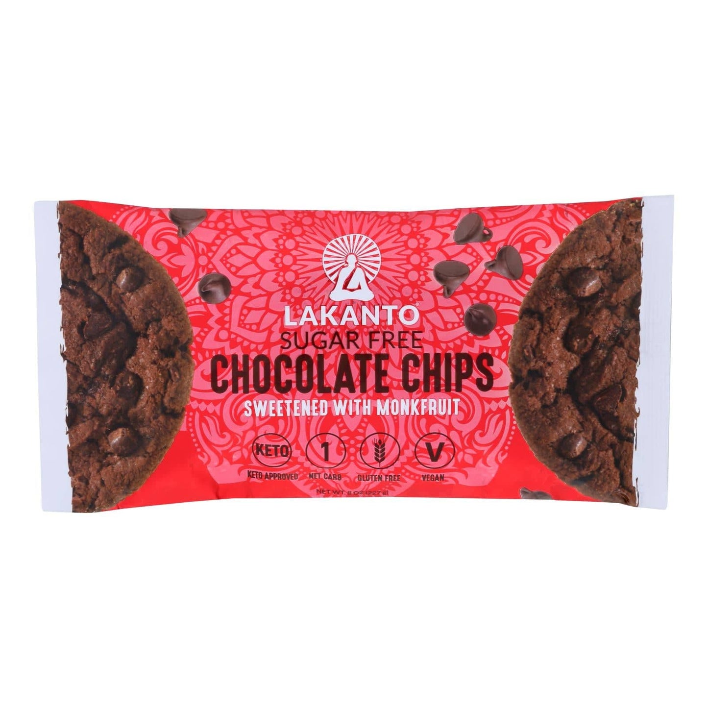 Lakanto - Chocolate Chips Original - Case Of 8-8 Oz | OnlyNaturals.us