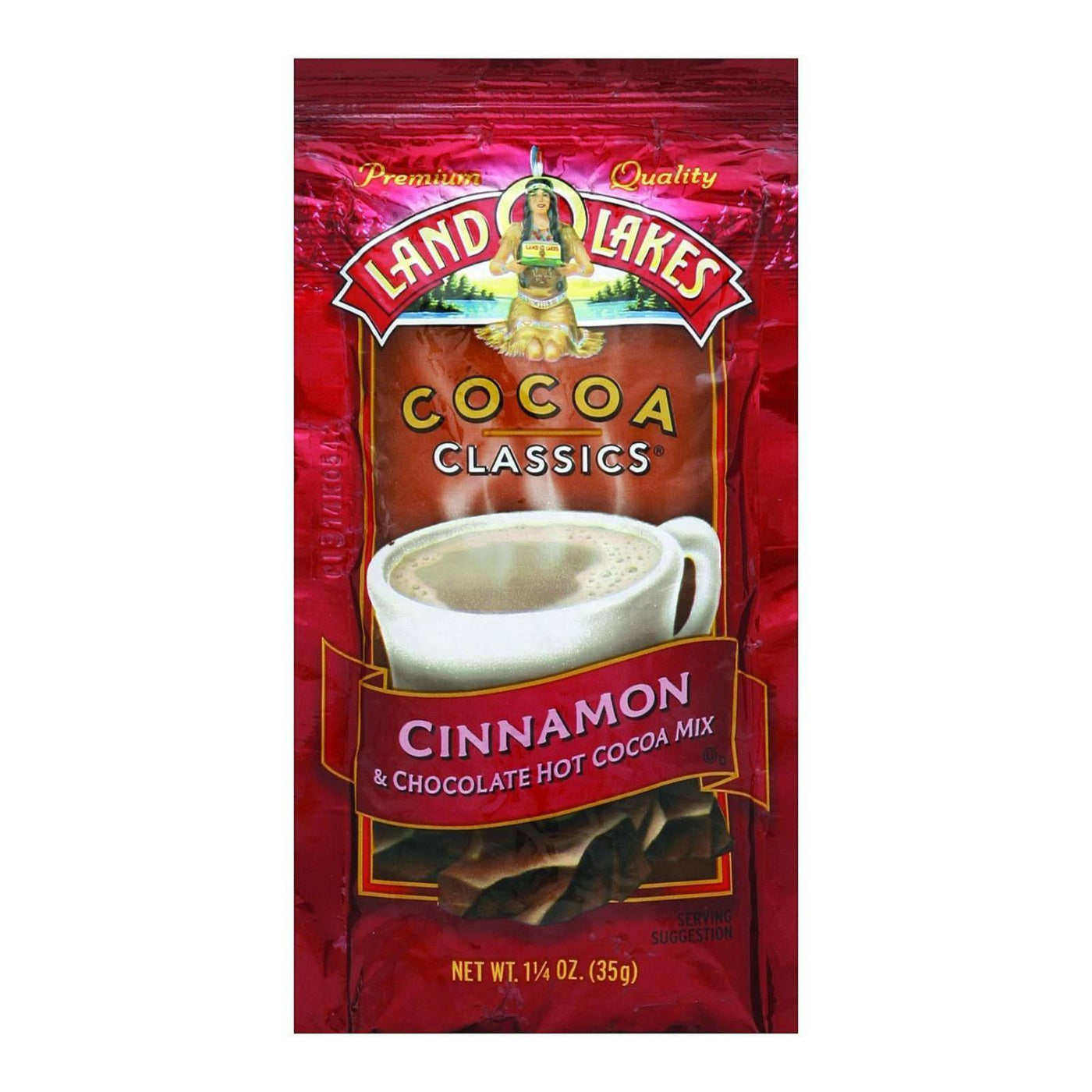 Land O Lakes Cocoa Classic Mix - Cinnamon And Chocolate - 1.25 Oz - Case Of 12 | OnlyNaturals.us