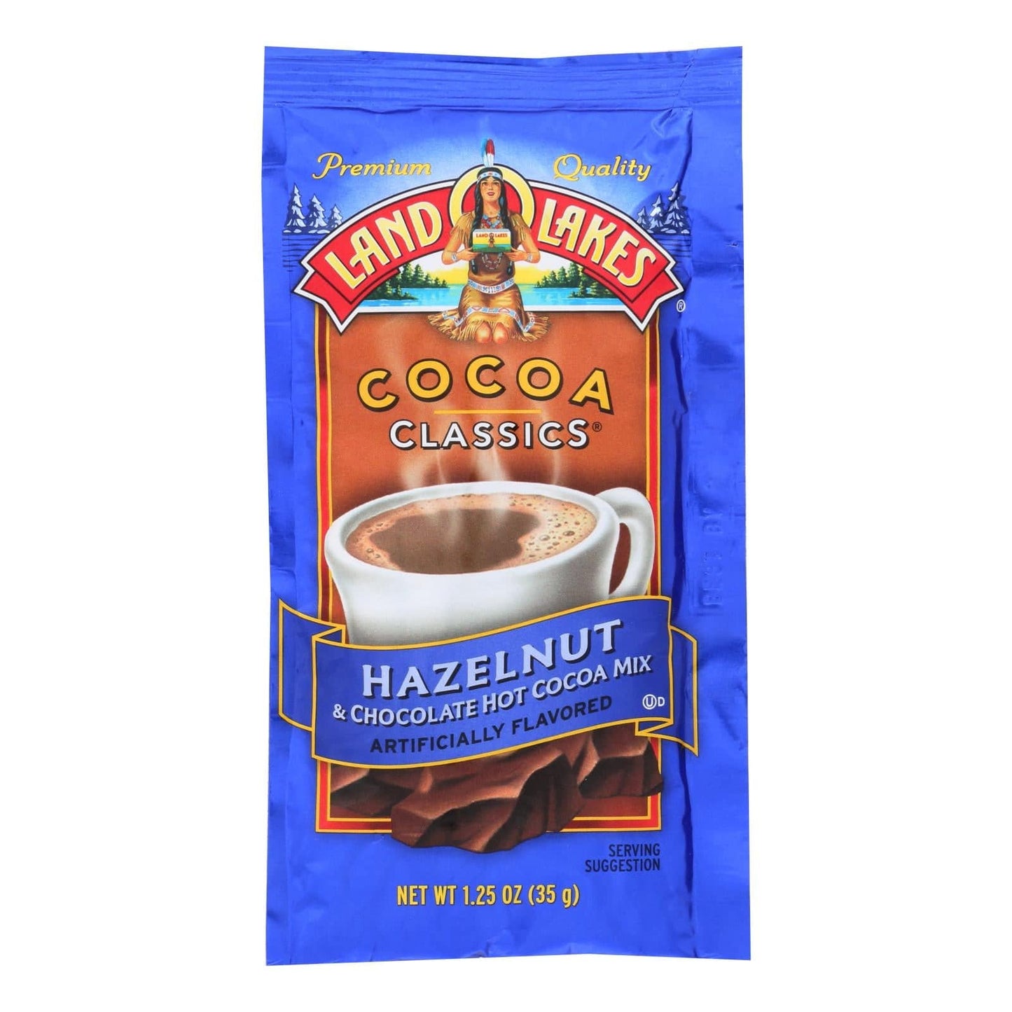 Land O Lakes Cocoa Classic Mix - Hazelnut And Chocolate - 1.25 Oz - Case Of 12 | OnlyNaturals.us