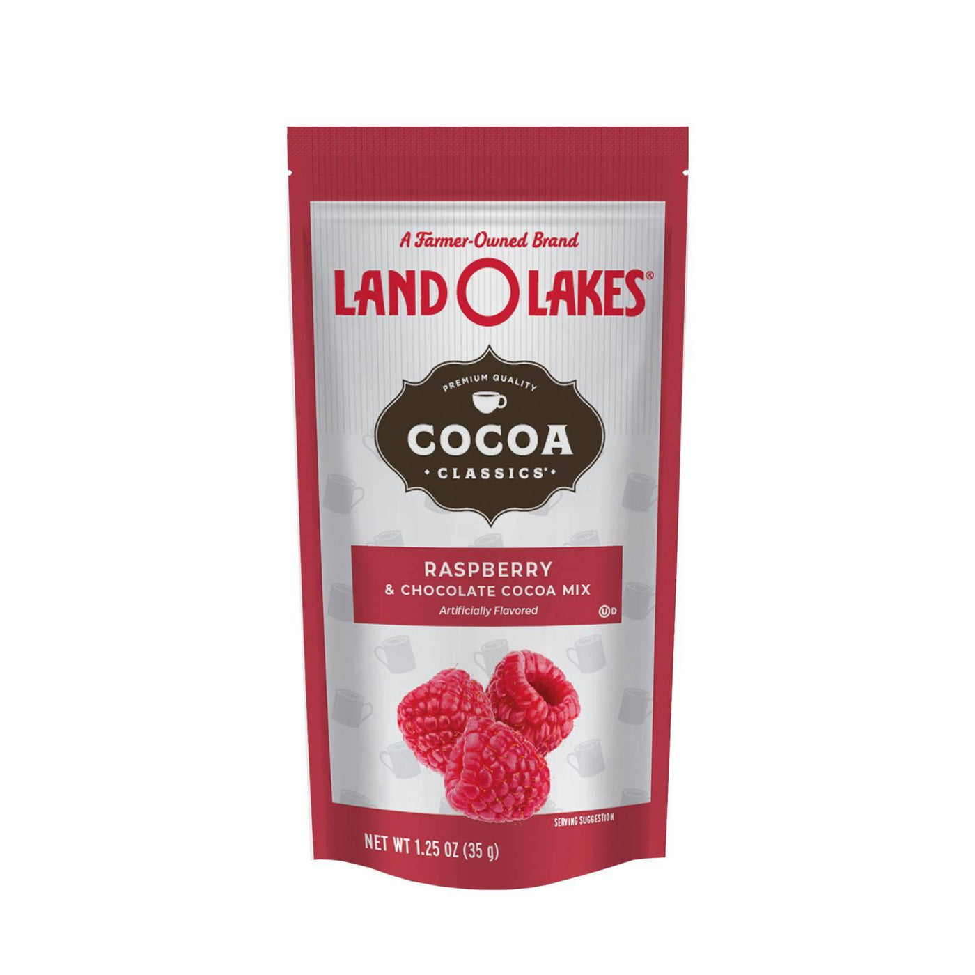 Land O Lakes Cocoa Classic Mix - Raspberry And Chocolate - 1.25 Oz - Case Of 12 | OnlyNaturals.us