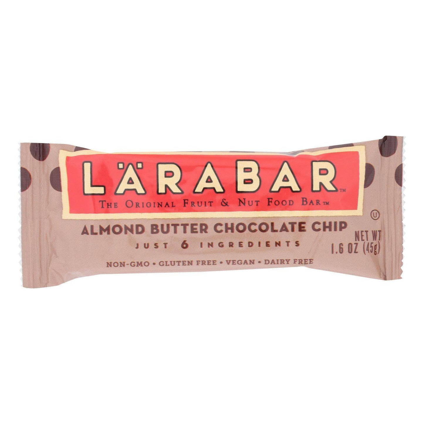 Larabar - Original Fruit And Nut Bar - Almond Butter Chocolate Chip - Case Of 16 - 1.6 Oz. | OnlyNaturals.us