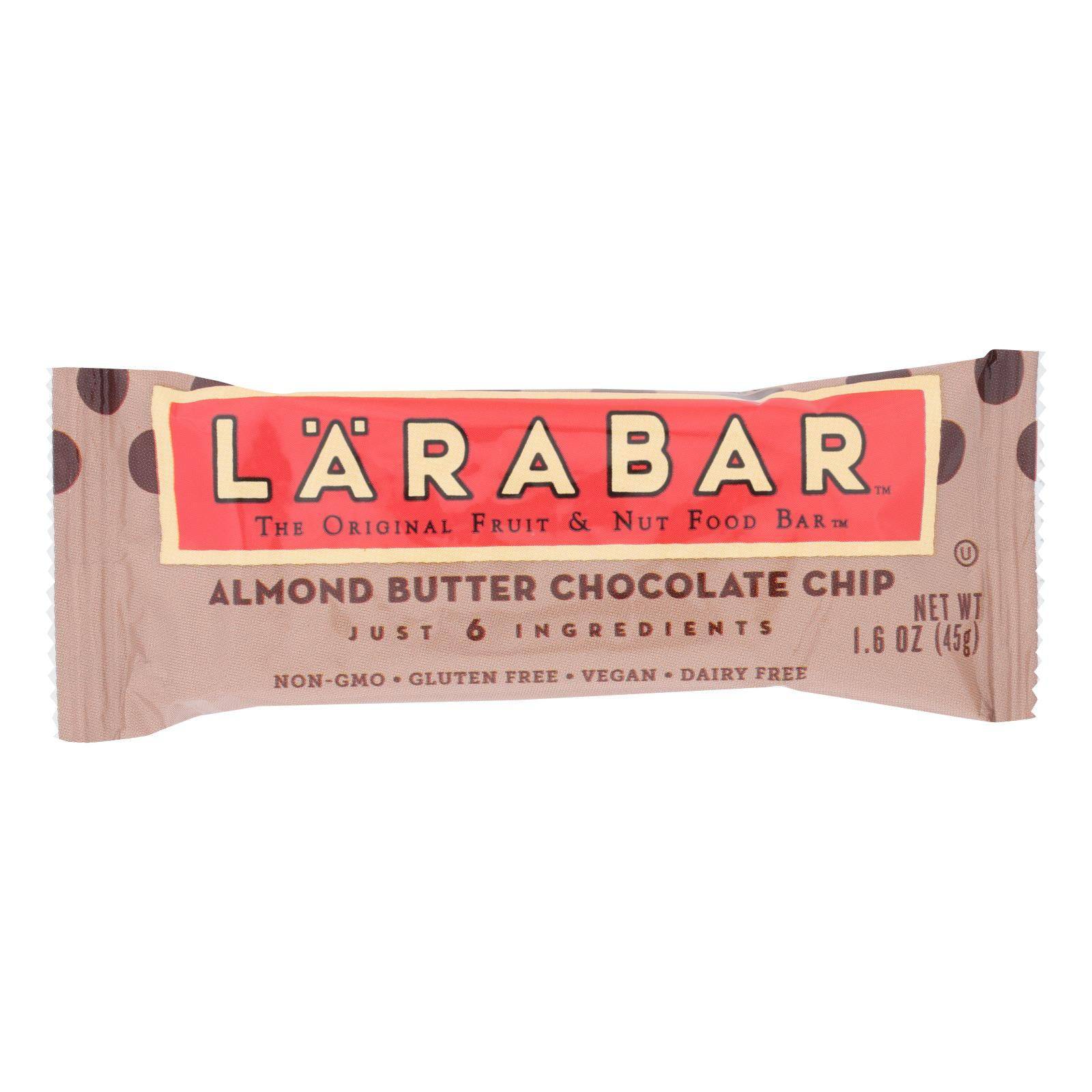 Larabar - Original Fruit And Nut Bar - Almond Butter Chocolate Chip - Case Of 16 - 1.6 Oz. | OnlyNaturals.us