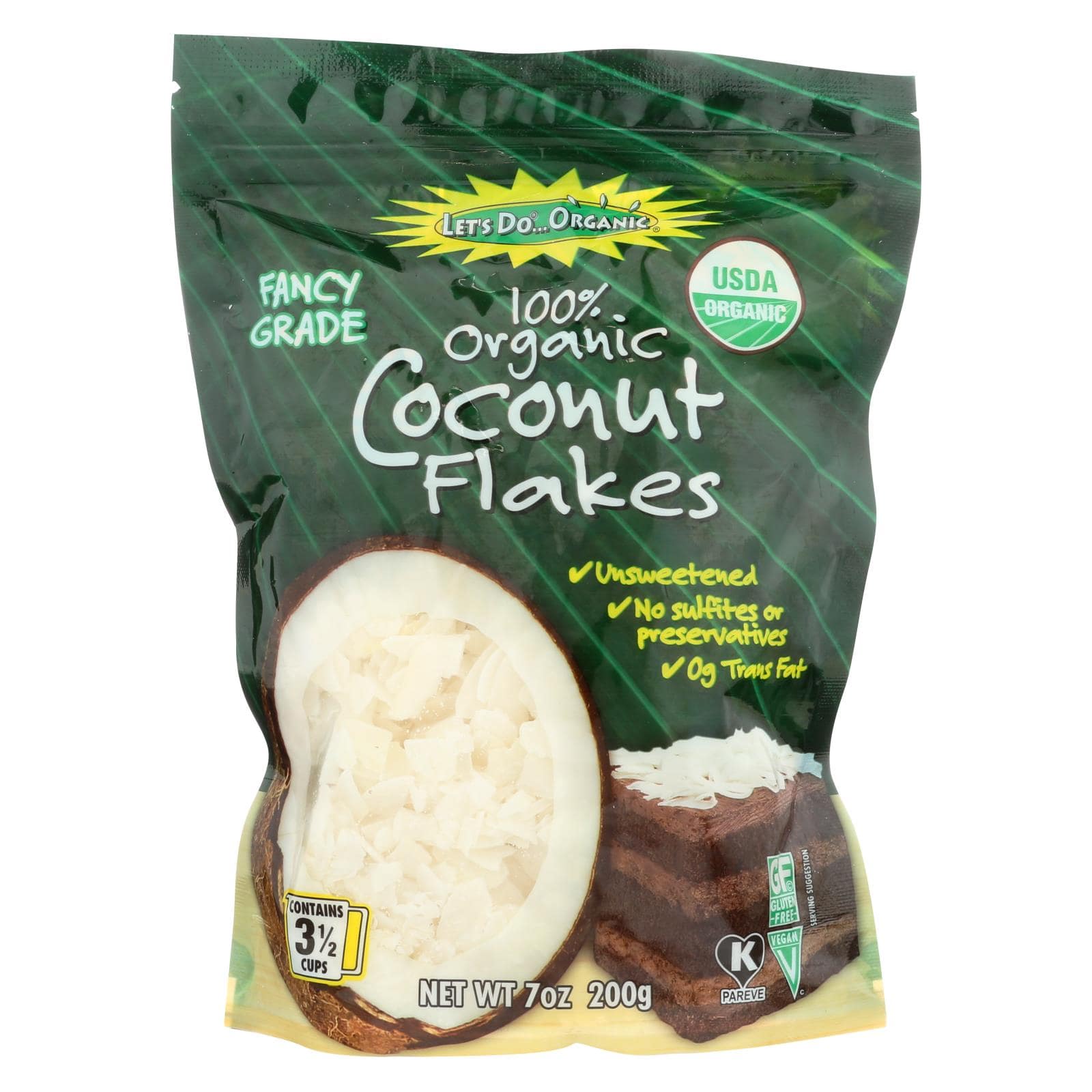 Buy Let's Do Organics Coconut Flakes - Case Of 12 - 7 Oz.  at OnlyNaturals.us