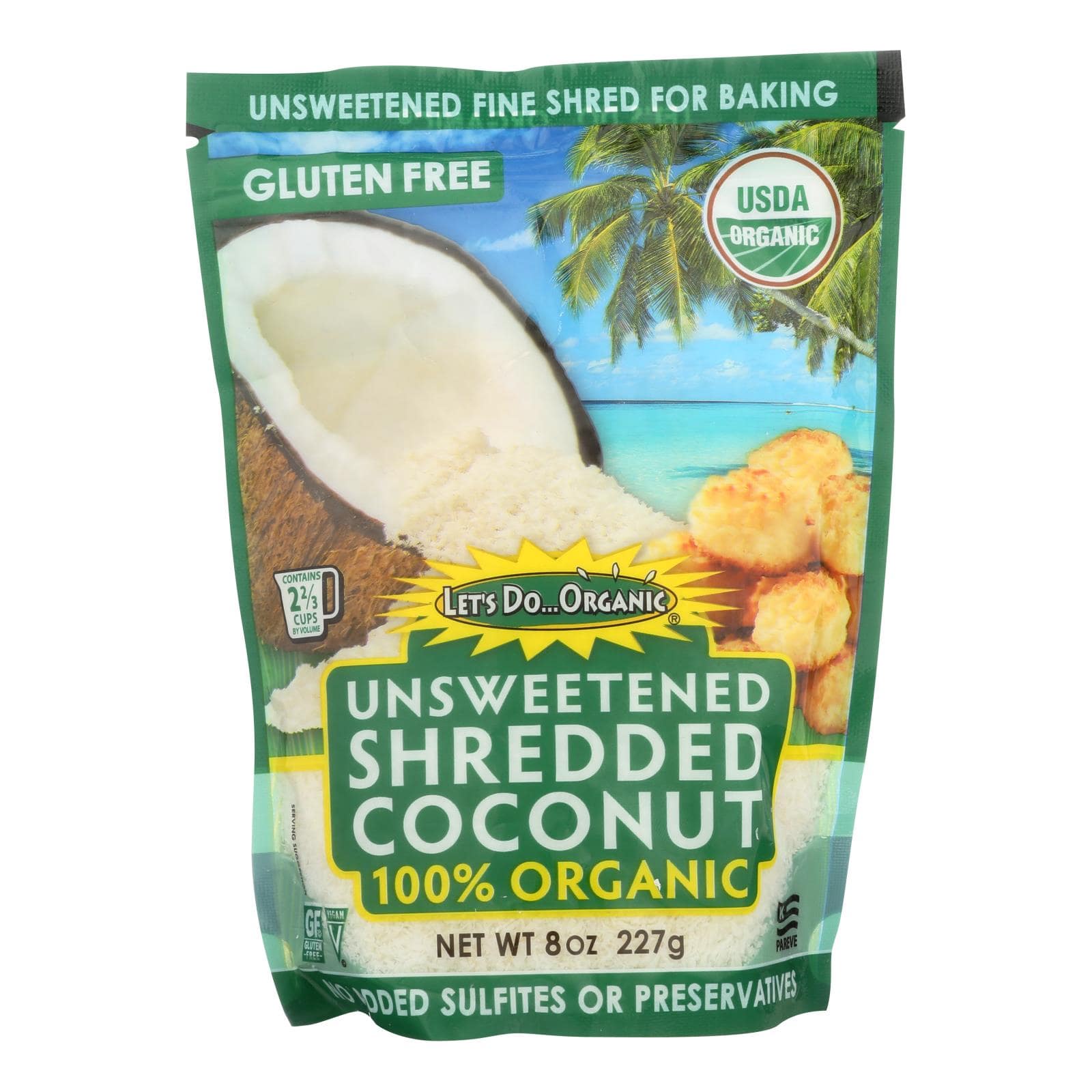 Buy Let's Do Organics Organic Shredded - Coconut - Case Of 12 - 8 Oz.  at OnlyNaturals.us