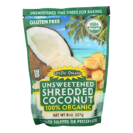 Buy Let's Do Organics Organic Shredded - Coconut - Case Of 12 - 8 Oz.  at OnlyNaturals.us