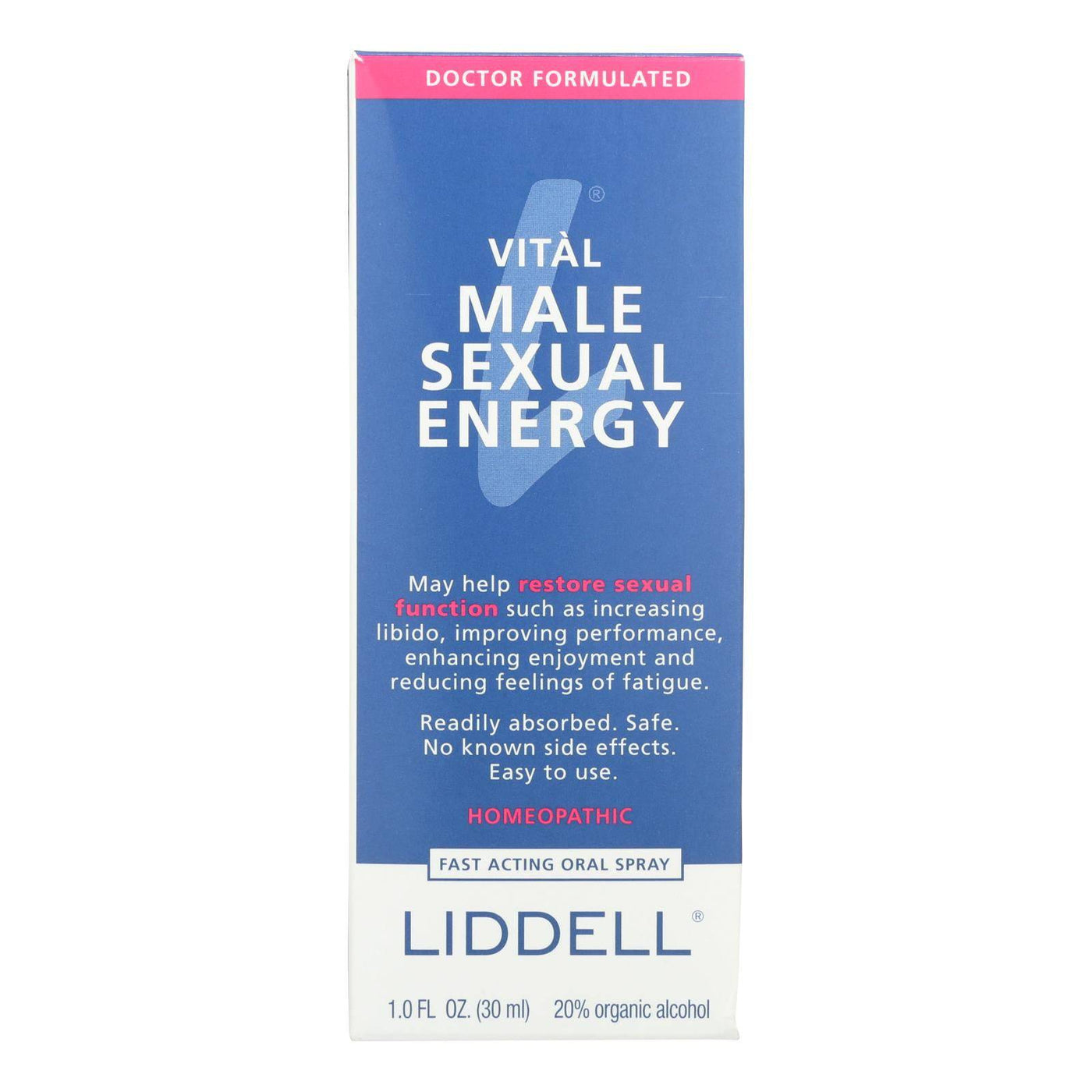 Liddell Homeopathic Energy Male - 1 Fl Oz | OnlyNaturals.us