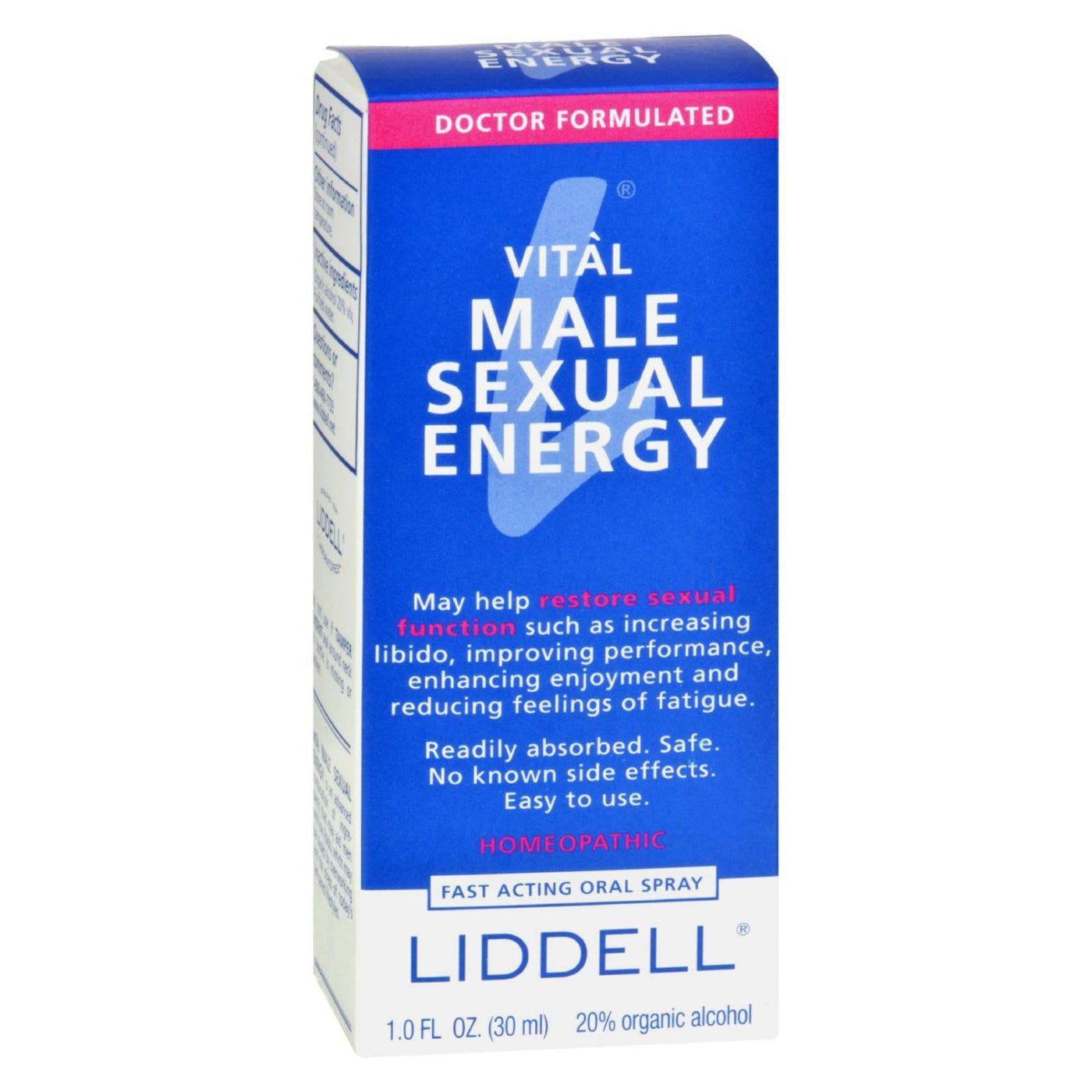 Liddell Homeopathic Energy Male - 1 Fl Oz | OnlyNaturals.us