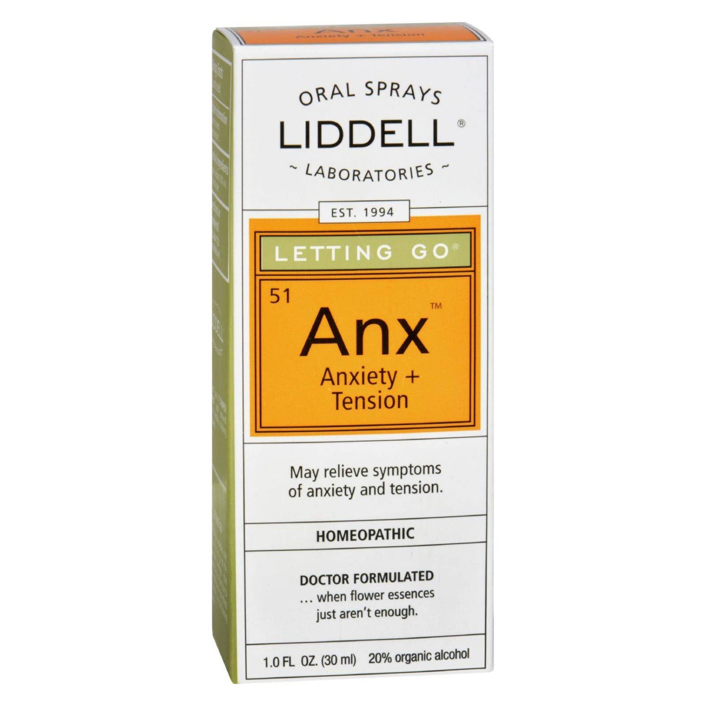 Buy Liddell Homeopathic Letting Go Anxiety Spray - 1 Fl Oz  at OnlyNaturals.us
