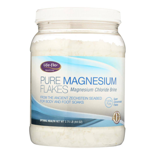 Life-flo Pure Magnesium Flakes  - 1 Each - 2.75 Lb | OnlyNaturals.us