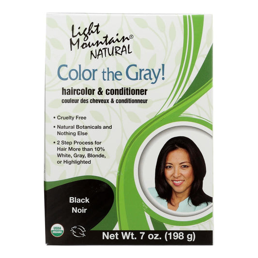 Buy Light Mountain - Clr Gry Conditioner Black - 7 Oz  at OnlyNaturals.us